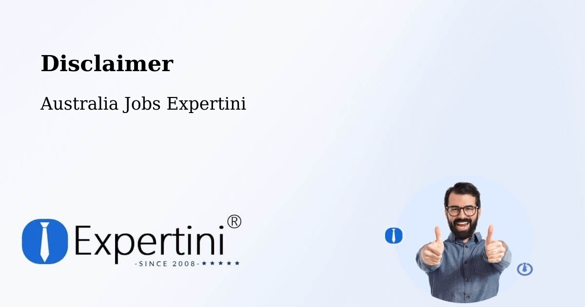Disclaimer – Strathfield - Australia Jobs Expertini